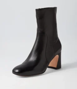 Flash Sale Midas Shoes Tahlina Black Leather Ankle Boots