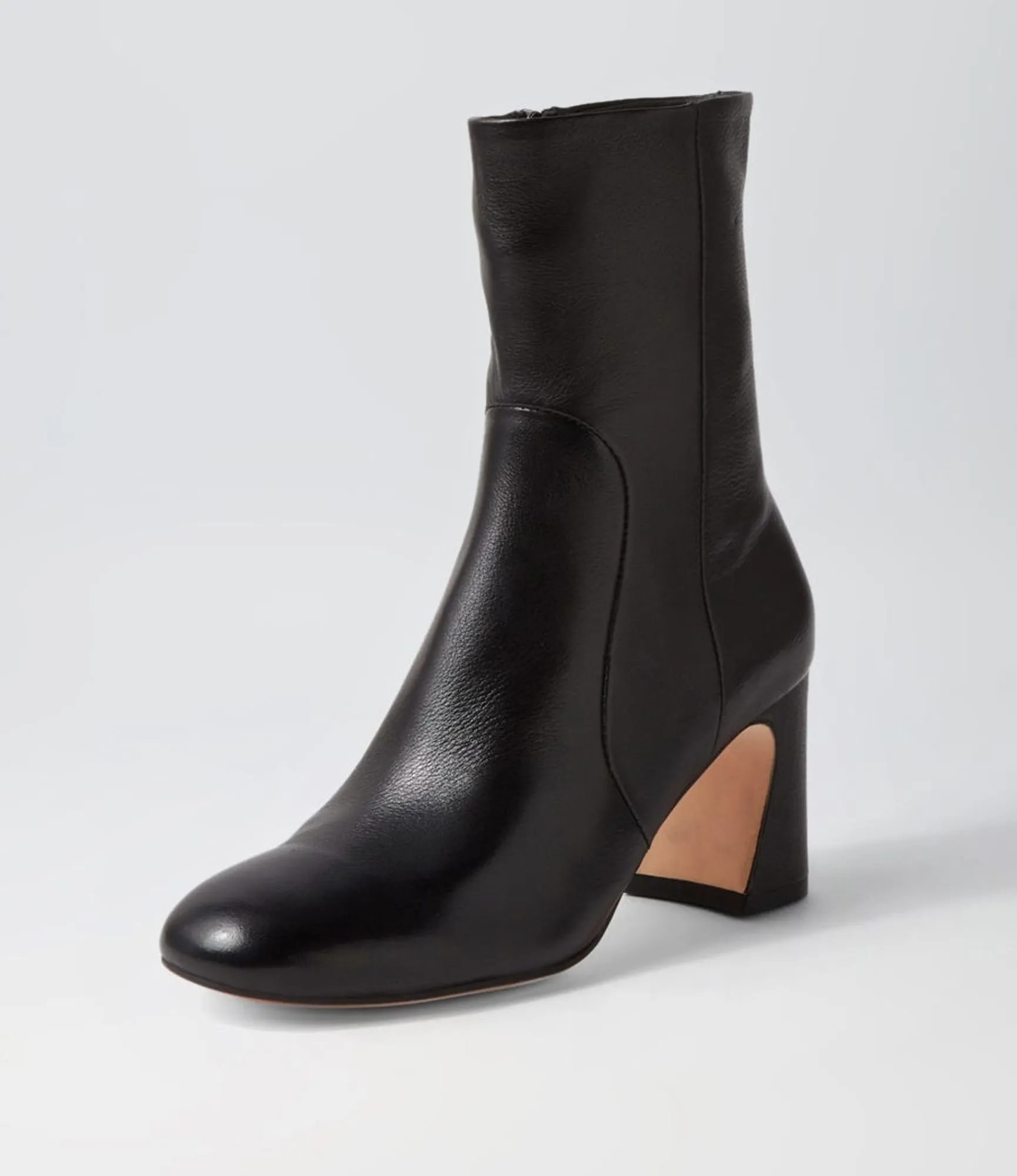 Flash Sale Midas Shoes Tahlina Black Leather Ankle Boots