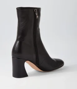 Flash Sale Midas Shoes Tahlina Black Leather Ankle Boots