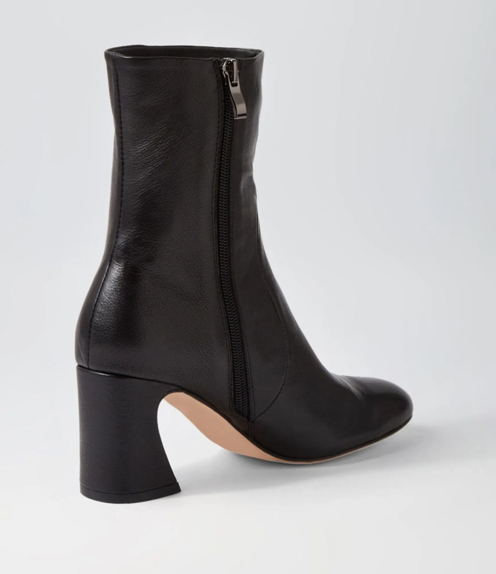 Flash Sale Midas Shoes Tahlina Black Leather Ankle Boots