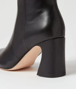 Flash Sale Midas Shoes Tahlina Black Leather Ankle Boots