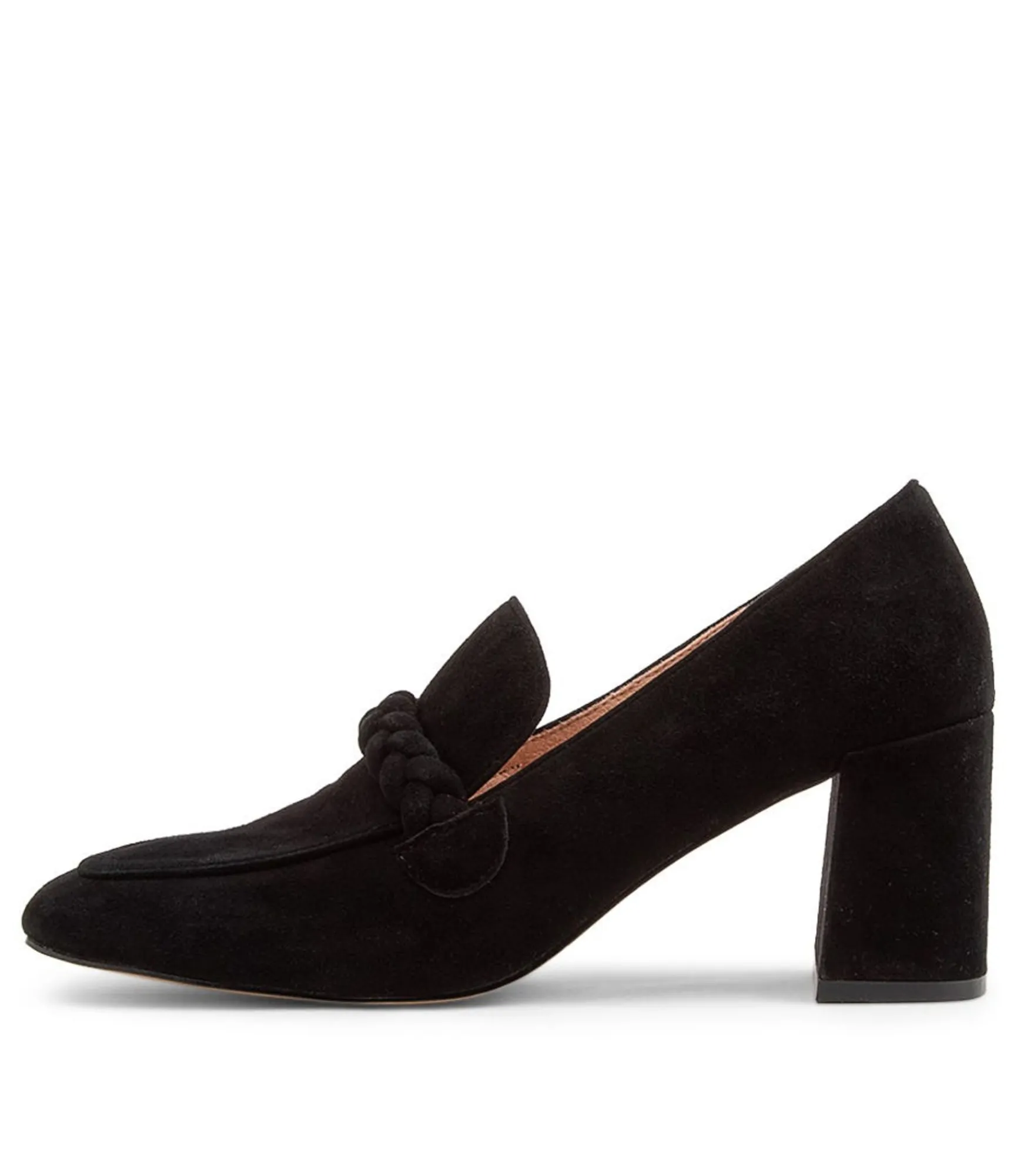 Fashion Midas Shoes Tarni Black Suede Heels