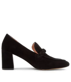 Fashion Midas Shoes Tarni Black Suede Heels