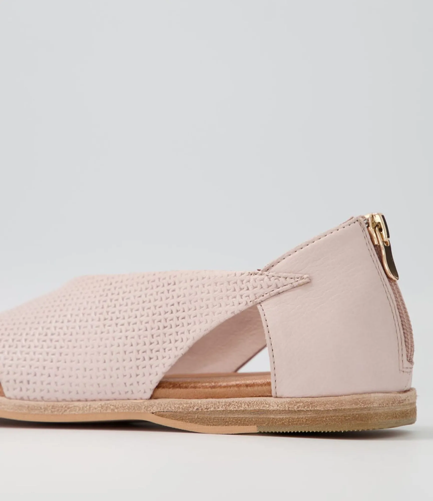 Best Sale Midas Shoes Tati Dusty Pink Print Leather Slides