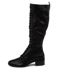 Cheap Midas Shoes Tatum Black Leather