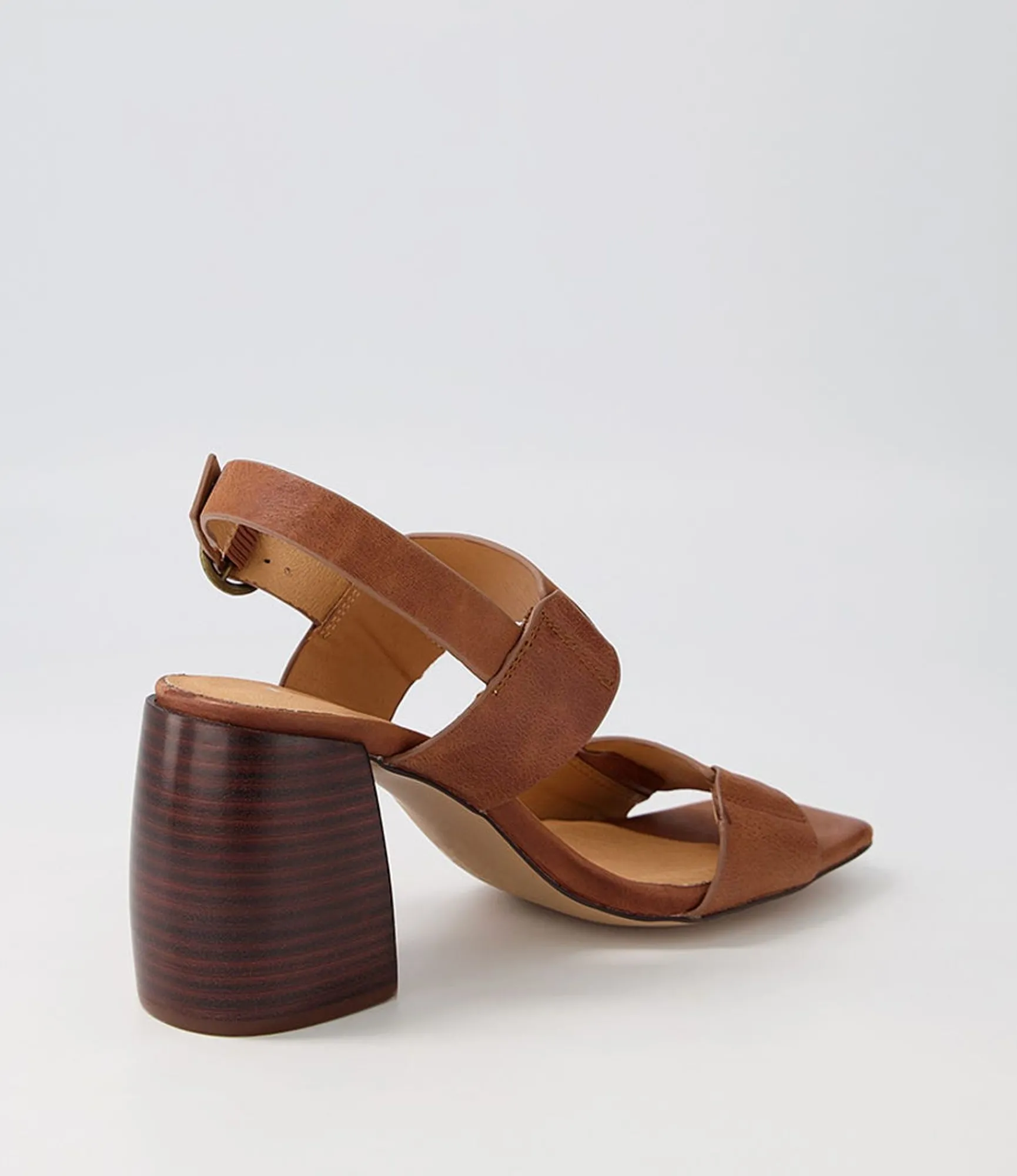 Fashion Midas Shoes Tayde Chestnut Choc Leather Sandals