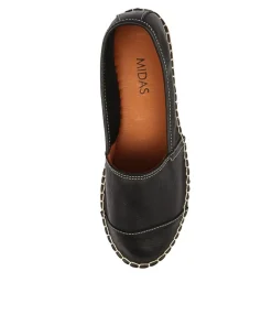 New Midas Shoes Tellar Black Leather