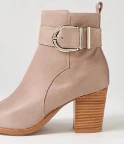 Cheap Midas Shoes Tenae Smoke Leather Ankle Boots