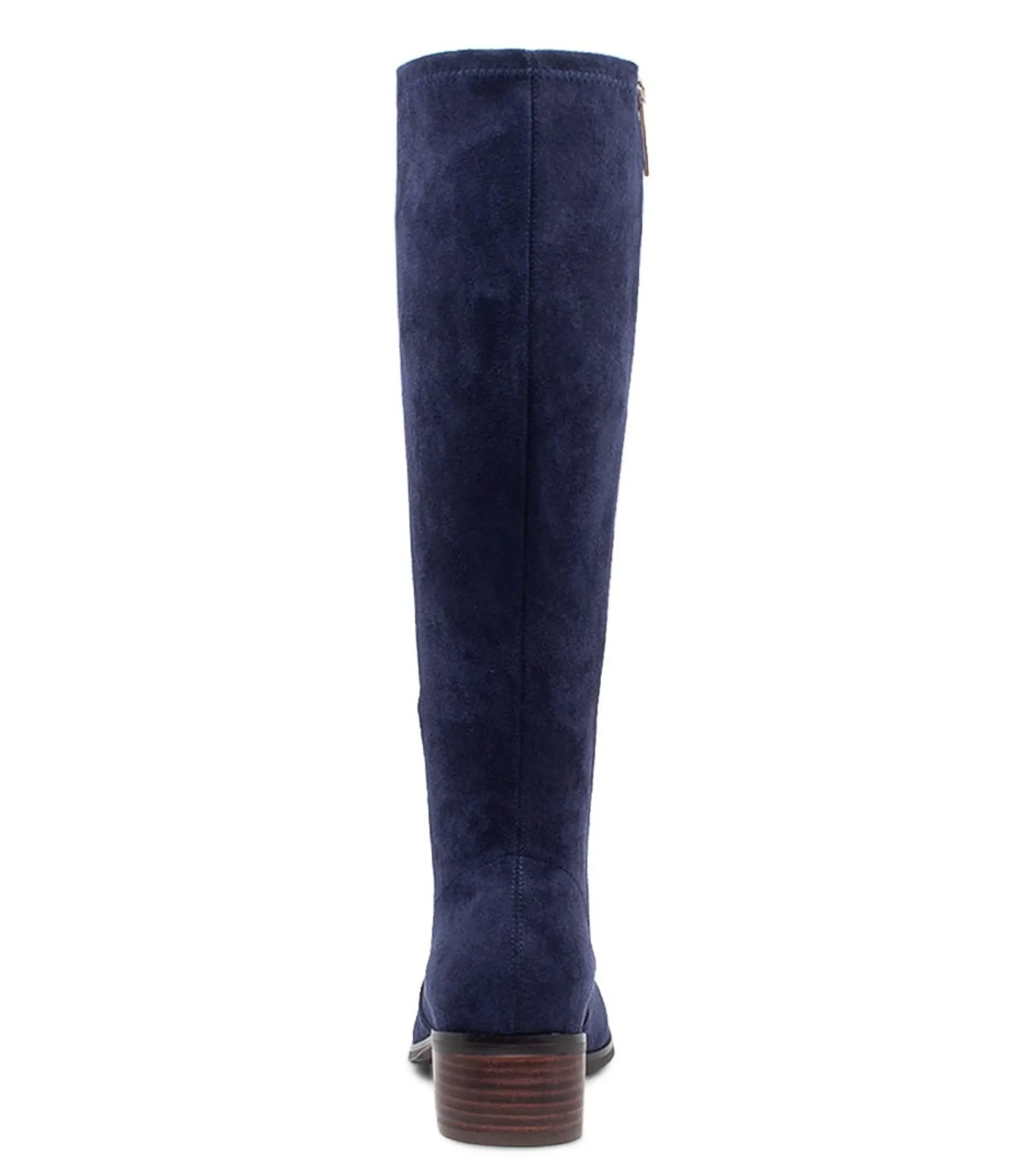 Shop Midas Shoes Tenley Navy Stretch Microsuede Knee High Boots