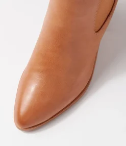 New Midas Shoes Terto Tan Leather Chelsea Boots