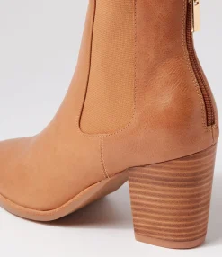 New Midas Shoes Terto Tan Leather Chelsea Boots