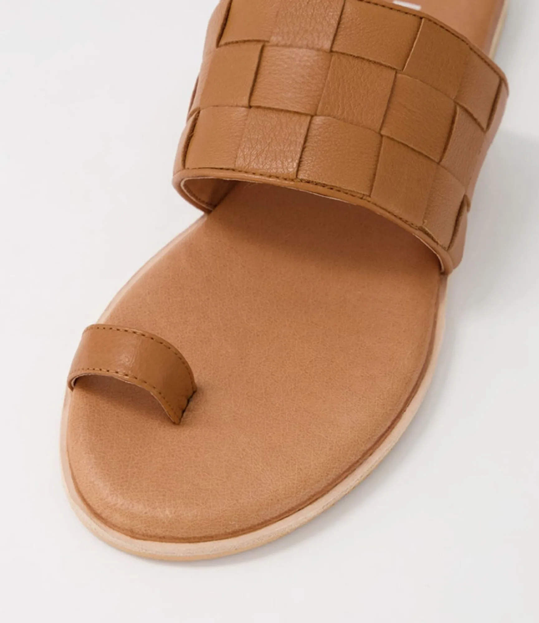 Sale Midas Shoes Tianna Tan Leather Slides