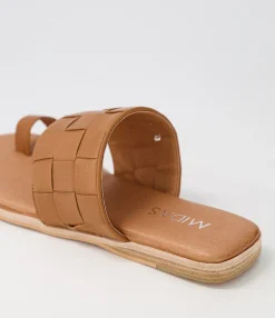 Sale Midas Shoes Tianna Tan Leather Slides