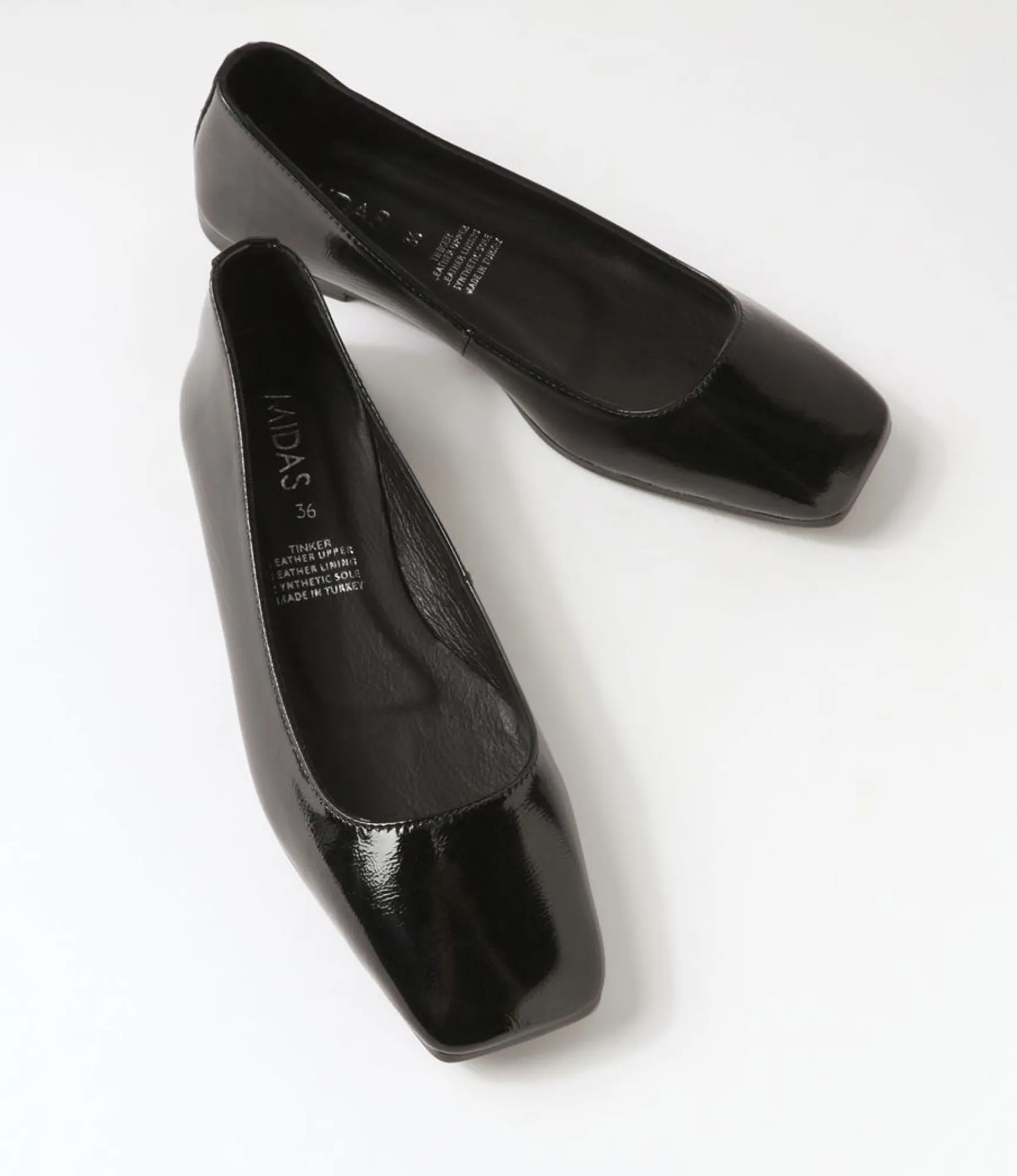 Flash Sale Midas Shoes Tinker Black Patent Leather Ballet Flats