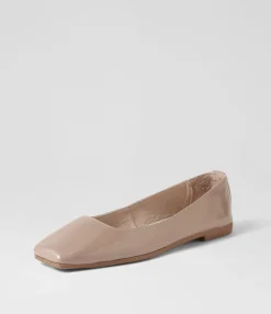 Best Midas Shoes Tinker Dark Nude Patent Leather Ballet Flats