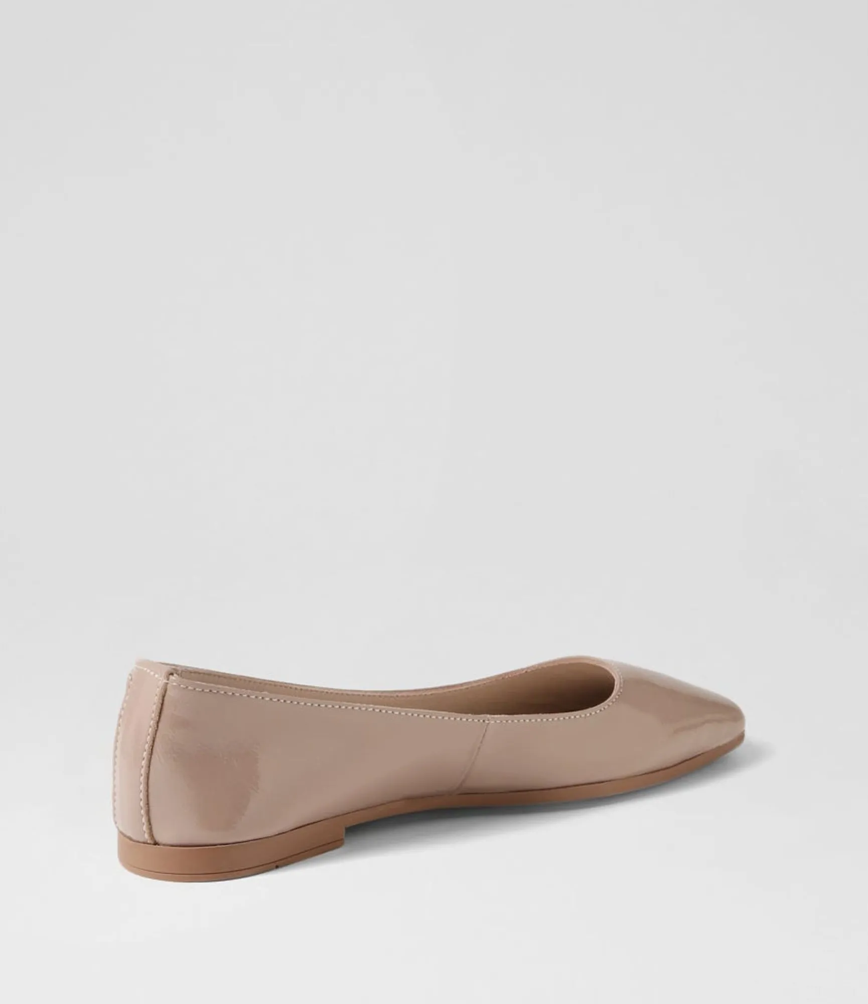 Best Midas Shoes Tinker Dark Nude Patent Leather Ballet Flats