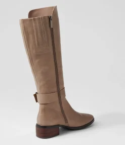 Online Midas Shoes Tish Smoke Leather Knee High Boots