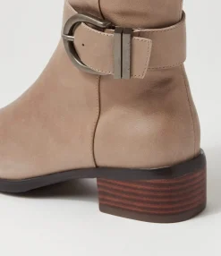 Online Midas Shoes Tish Smoke Leather Knee High Boots