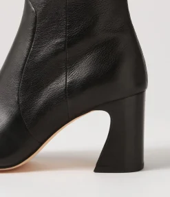 Best Sale Midas Shoes Tolene Black Leather Knee High Boots