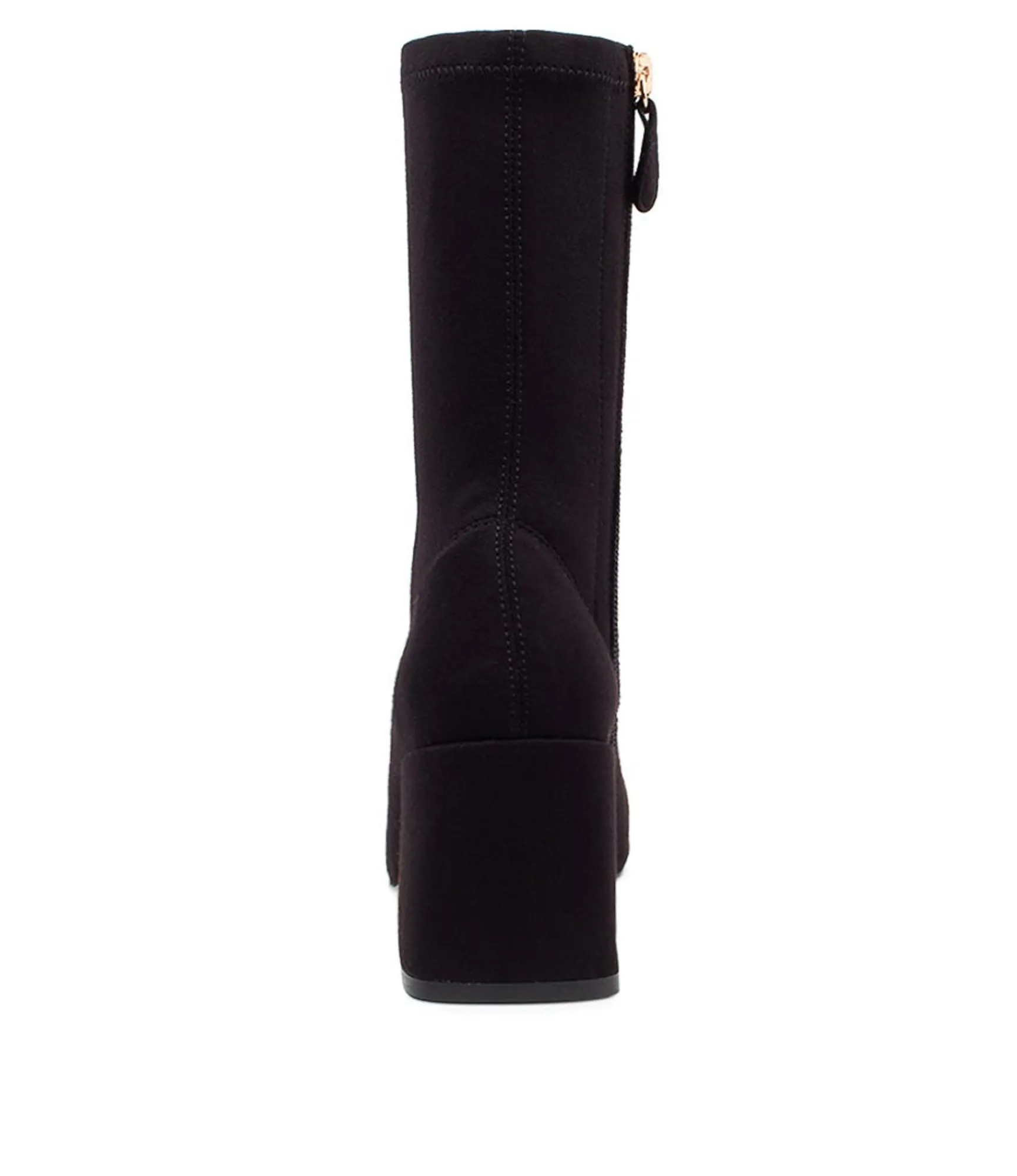 Best Midas Shoes Trusted Black Stretch Fabric Ankle Boots
