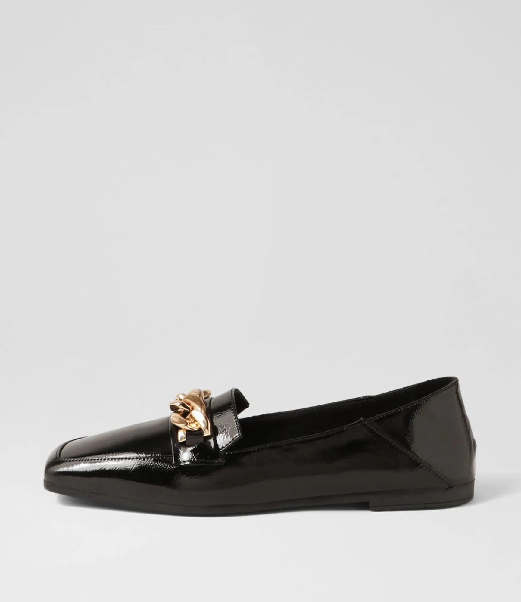 Cheap Midas Shoes Tuscon Black Patent Leather Loafers