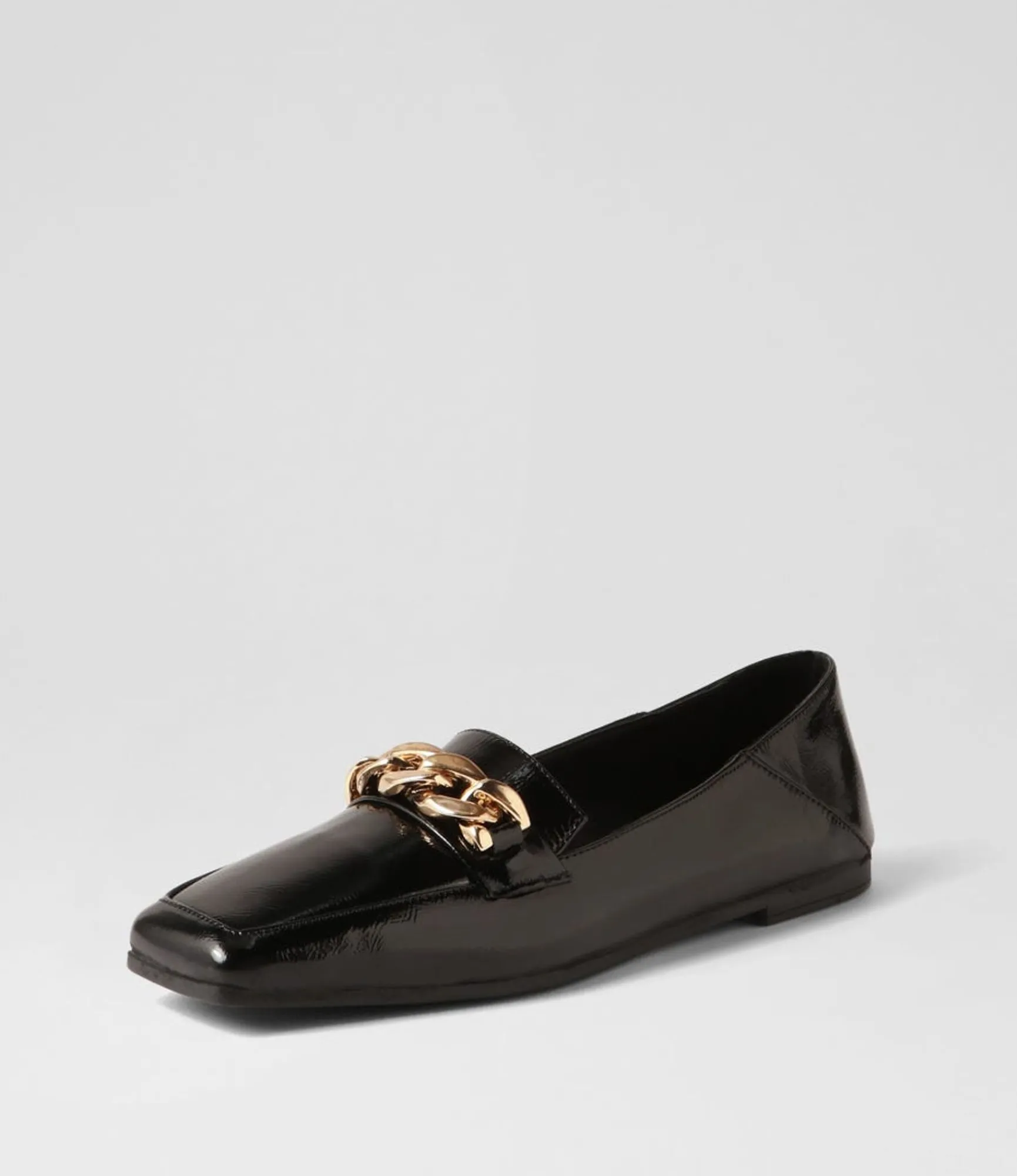 Cheap Midas Shoes Tuscon Black Patent Leather Loafers
