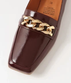 Flash Sale Midas Shoes Tuscon Burgundy Patent Leather Loafers