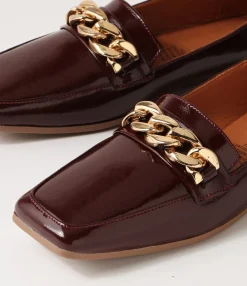 Flash Sale Midas Shoes Tuscon Burgundy Patent Leather Loafers