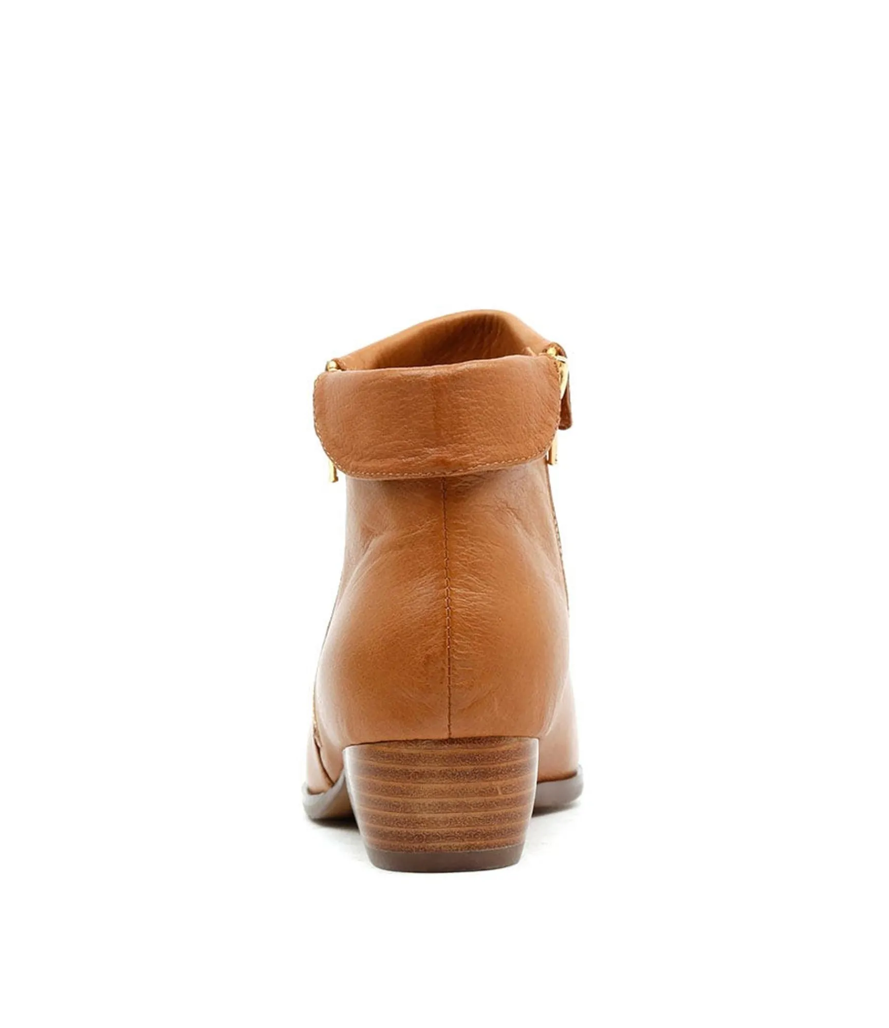 New Midas Shoes Twinzip Dk Tan Leather
