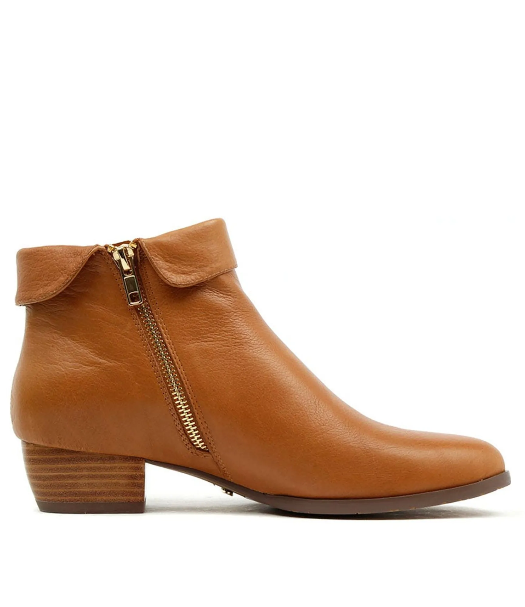 New Midas Shoes Twinzip Dk Tan Leather