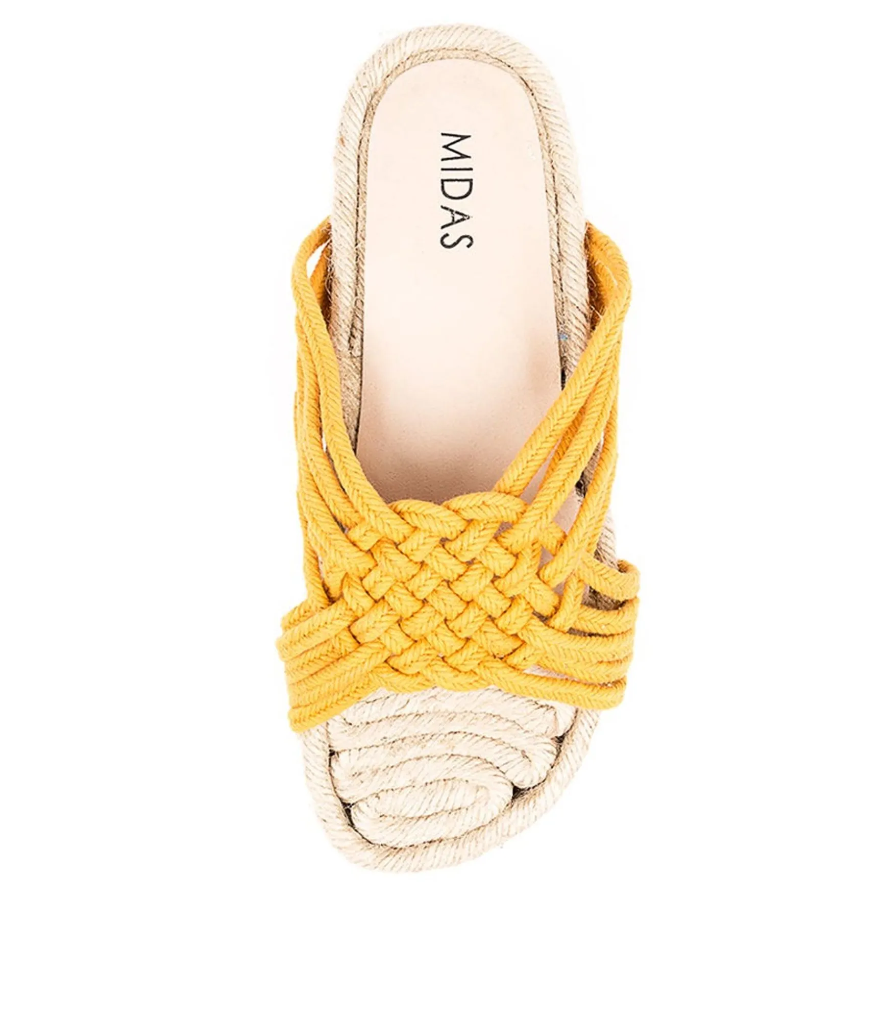 New Midas Shoes Twotime Yellow Fabric