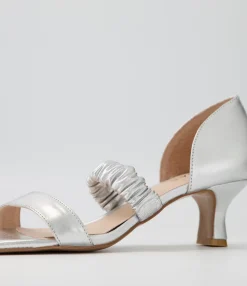 Cheap Midas Shoes Ubet Silver Leather Sandals