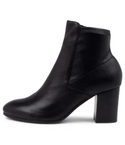 Cheap Midas Shoes Uluv Black Stretch Leather Ankle Boots Bh