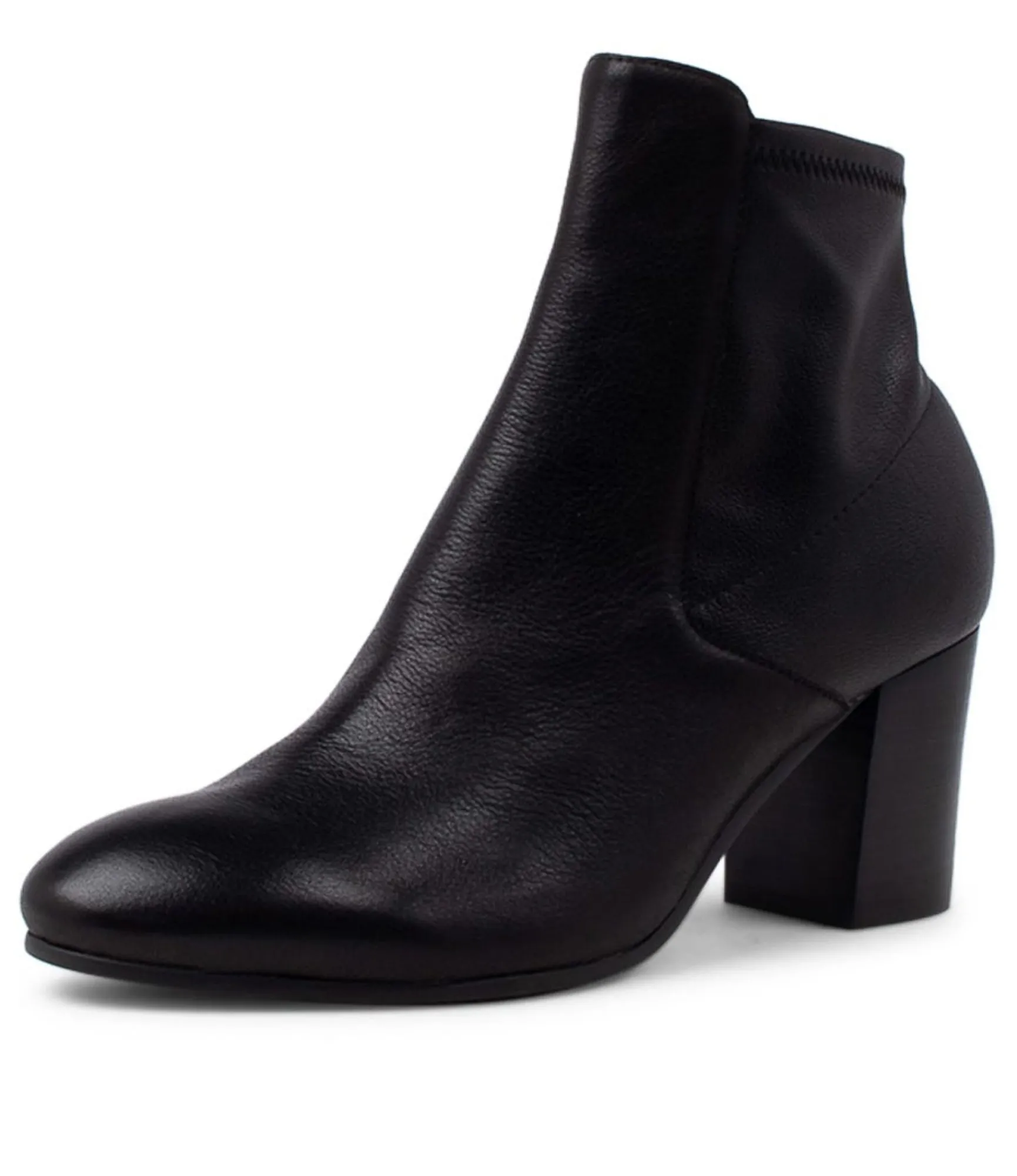 Cheap Midas Shoes Uluv Black Stretch Leather Ankle Boots Bh