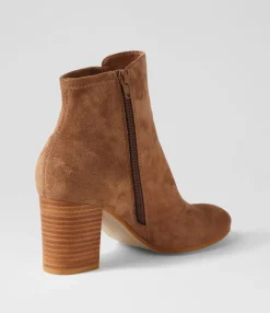 Best Sale Midas Shoes Uluv Light Choc Stretch Microsuede Ankle Boots