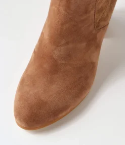Best Sale Midas Shoes Uluv Light Choc Stretch Microsuede Ankle Boots