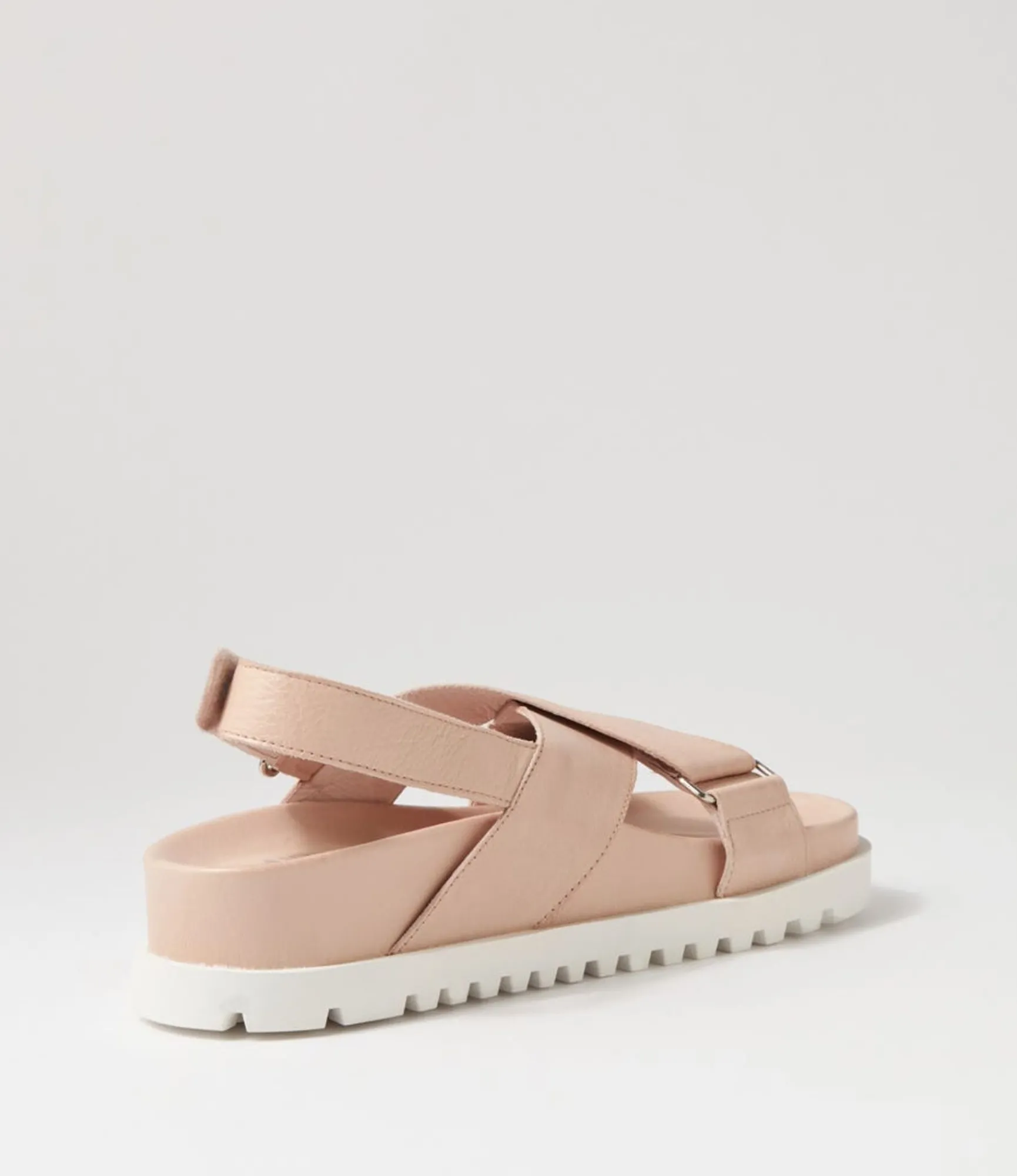 Hot Midas Shoes Umar Nude White Leather Sandals
