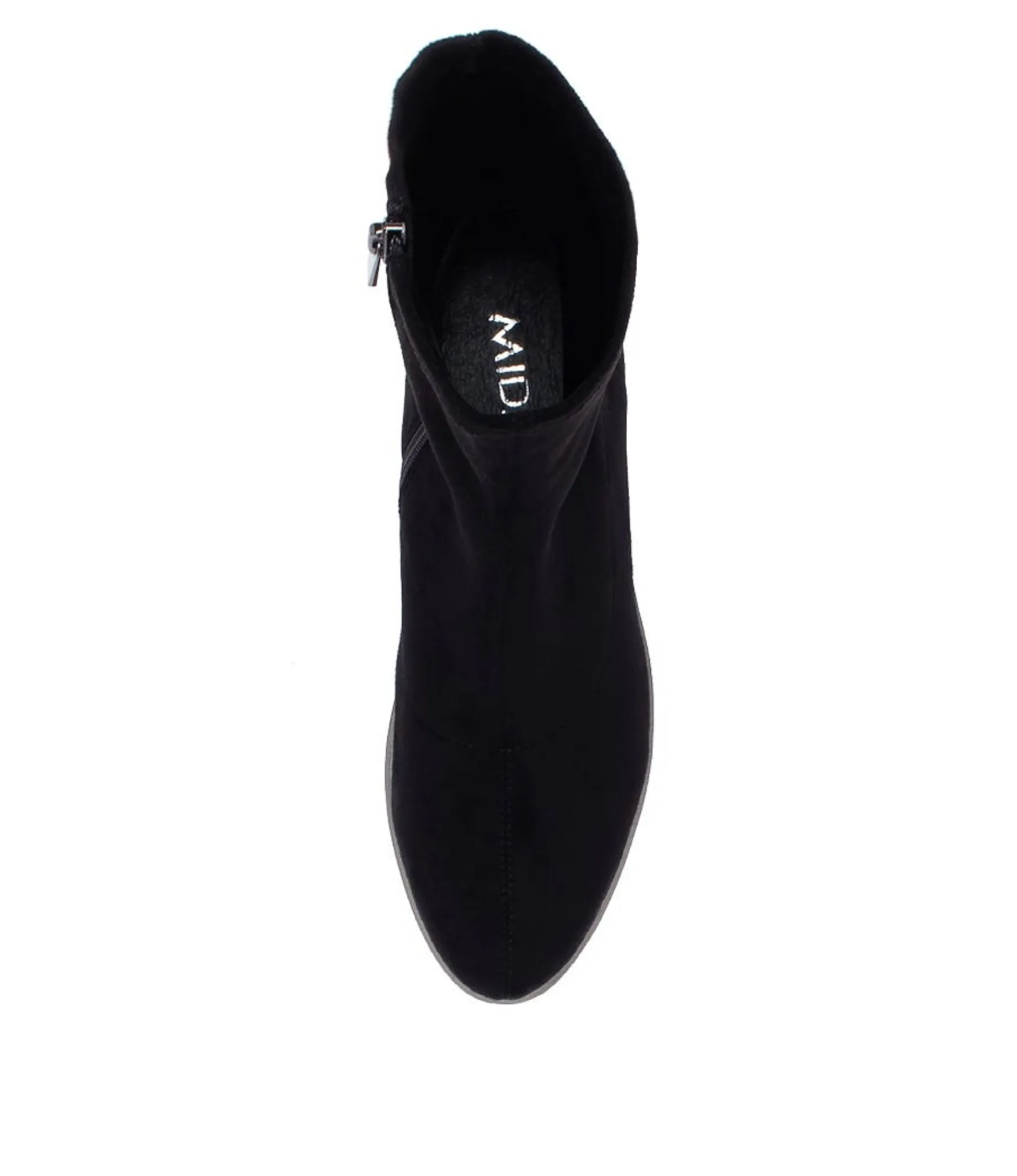 Best Sale Midas Shoes Umust Black Stretch Microsuede Ankle Boots