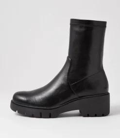 Best Midas Shoes Uner Black Stretch Ankle Boots