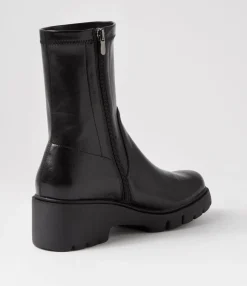 Best Midas Shoes Uner Black Stretch Ankle Boots