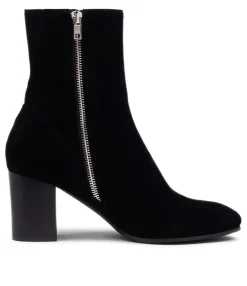 Shop Midas Shoes Unite Black Suede Ankle Boots Bh