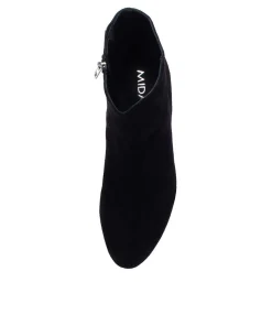 Shop Midas Shoes Unite Black Suede Ankle Boots Bh
