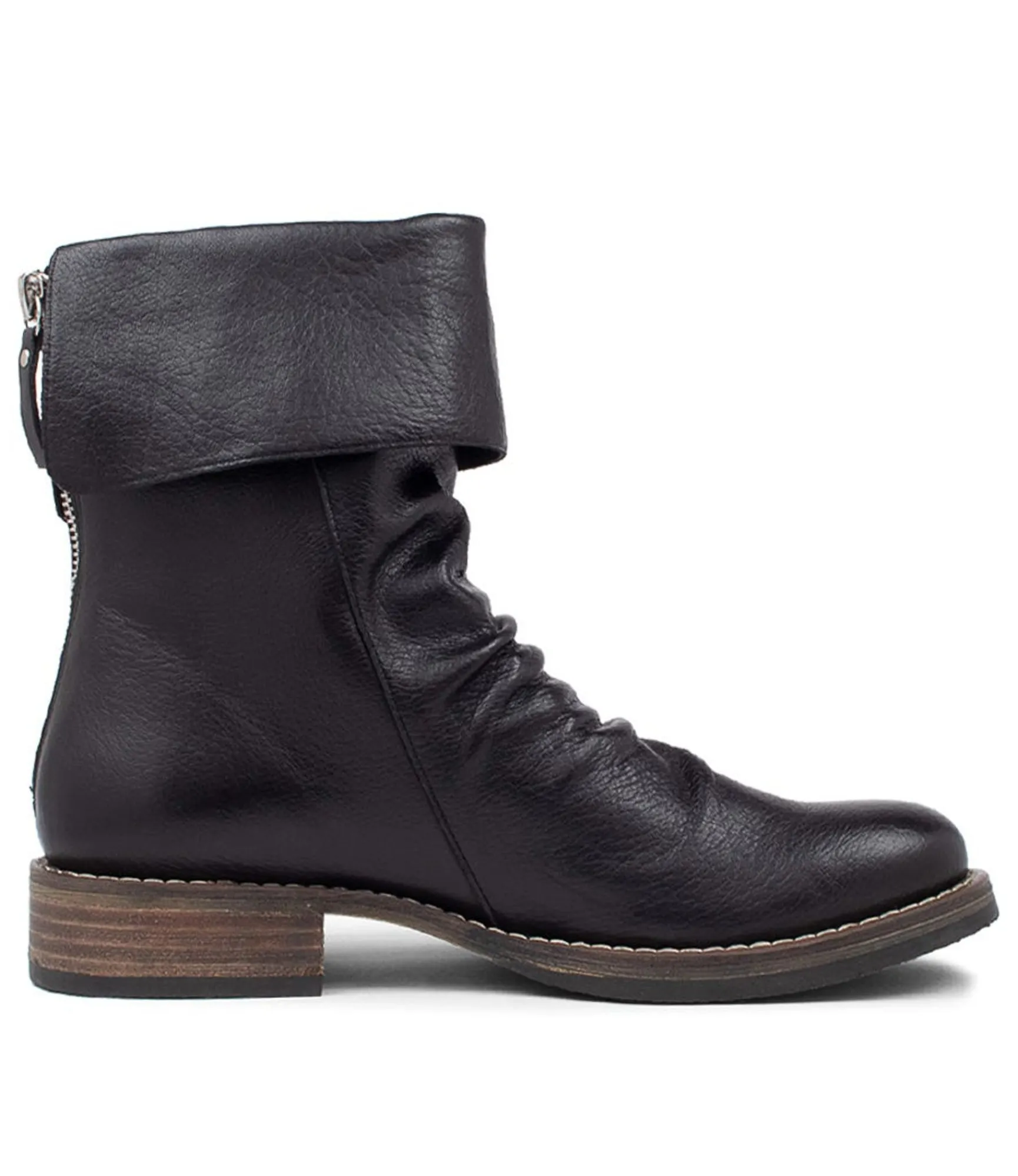 Sale Midas Shoes Unsee Black Leather Ankle Boots