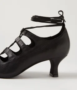 Sale Midas Shoes Unyte Black Leather Sandals