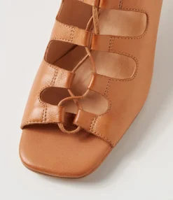 Best Sale Midas Shoes Unyte Tan Leather Sandals