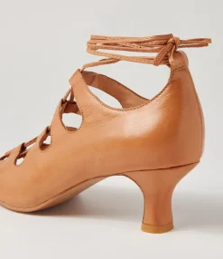 Best Sale Midas Shoes Unyte Tan Leather Sandals