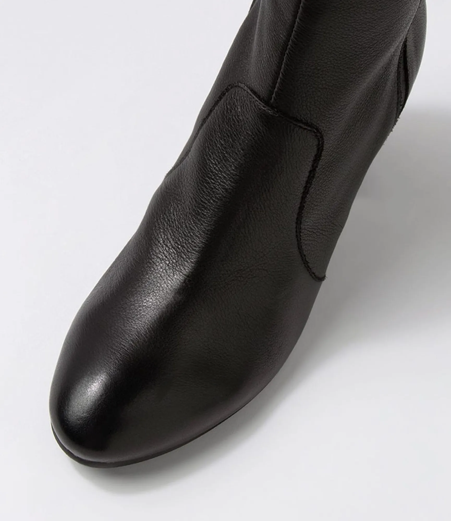 Fashion Midas Shoes Usay Black Leather Knee High Boots