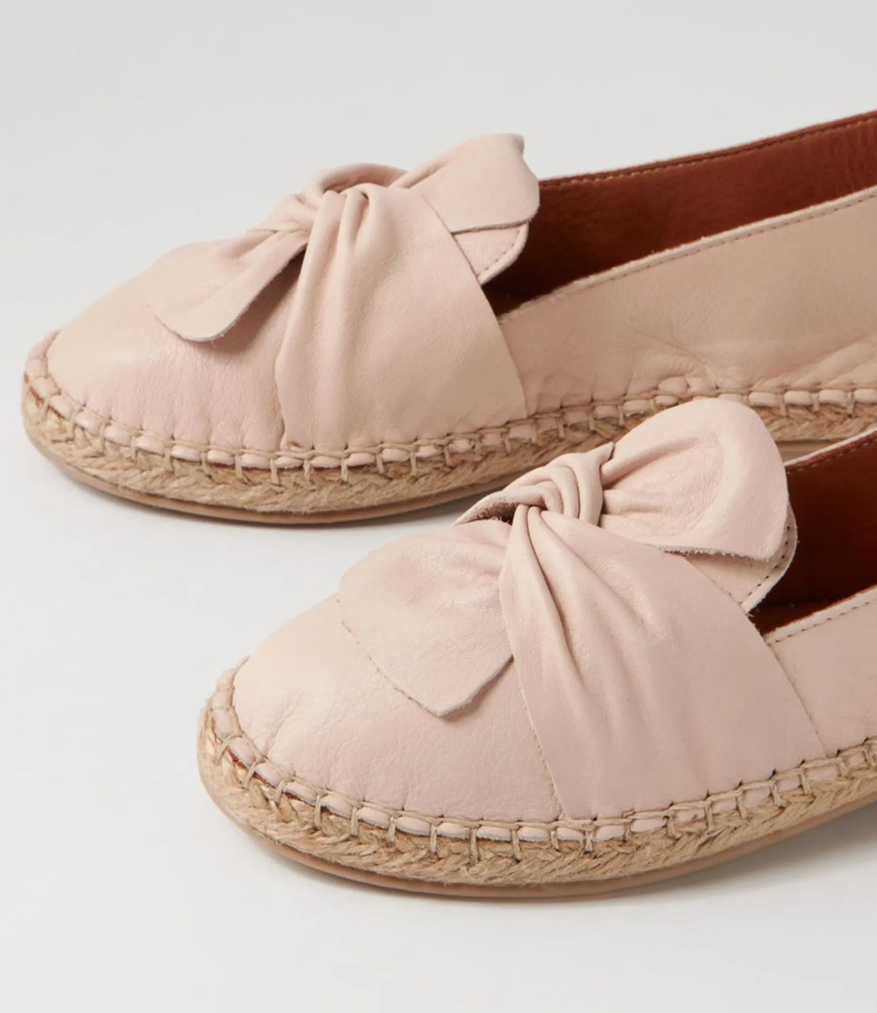 Hot Midas Shoes Uselv Blush Leather Espadrilles
