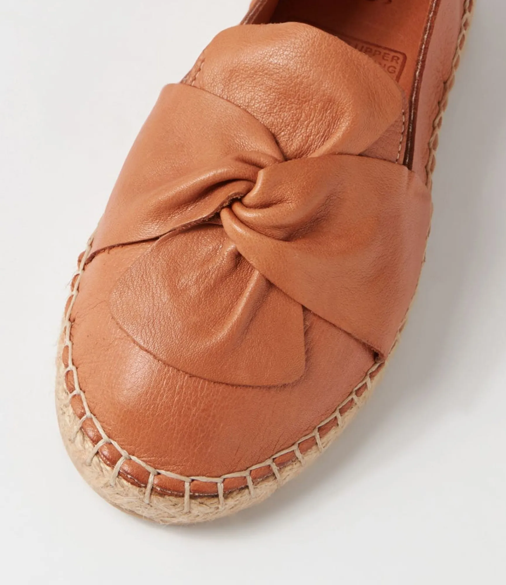 Hot Midas Shoes Uselv Tan Leather Espadrilles