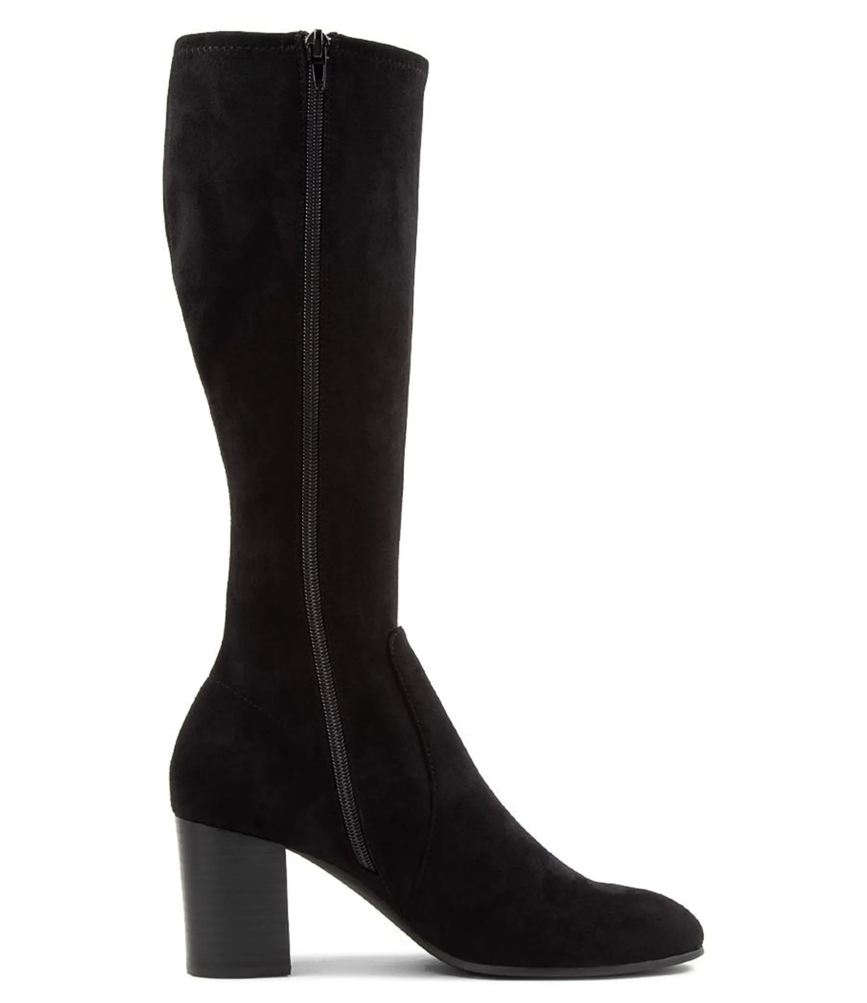 New Midas Shoes Usher Black Stretch Knee High Boots Bh